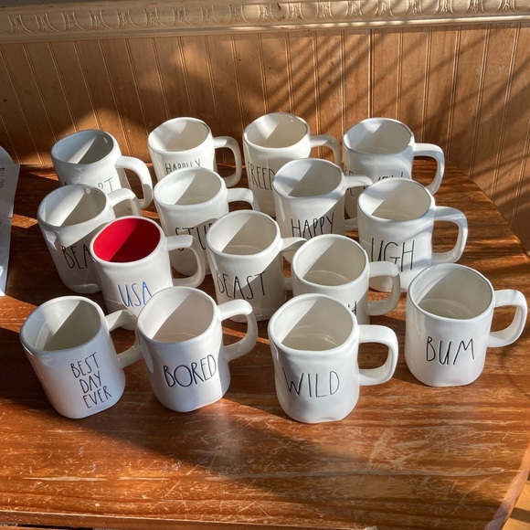 Rae Dunn Assorted Mug Collection - Set of 15